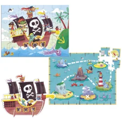 Jumbo Goula Legpuzzel XXL Piraten, 48st. Hot