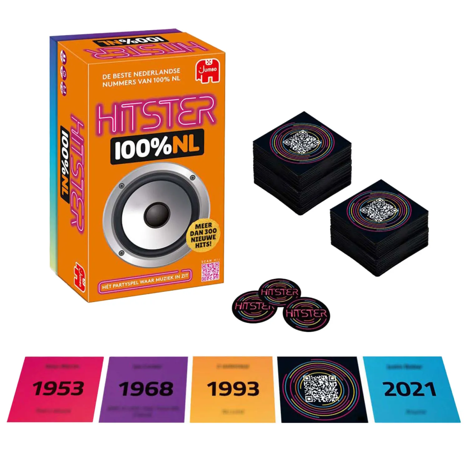 Hitster 100% NL Muziekspel-Jumbo Outlet