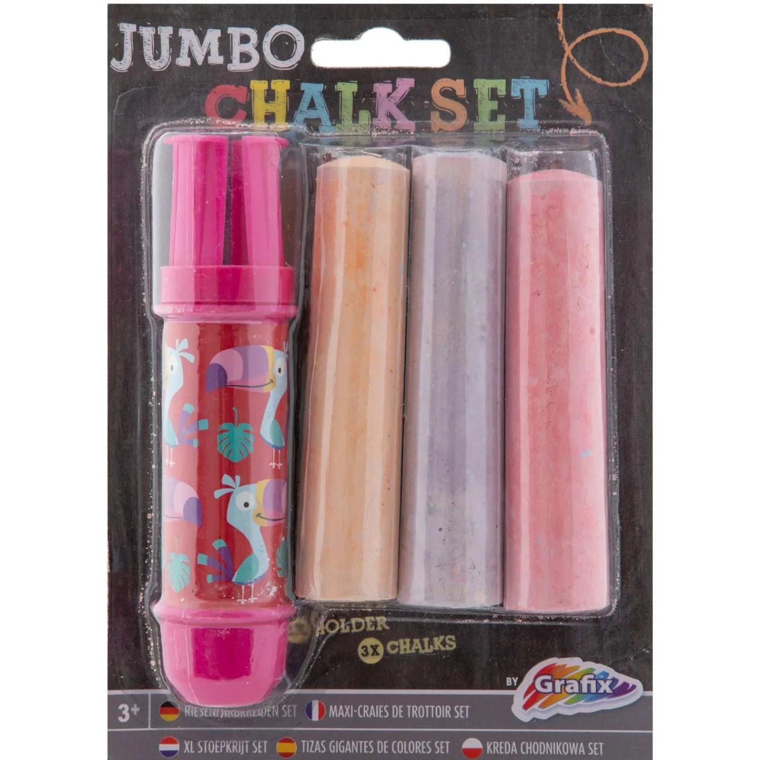 Creative Craft Group Jumbo Krijthouder + Krijt, 3st. New