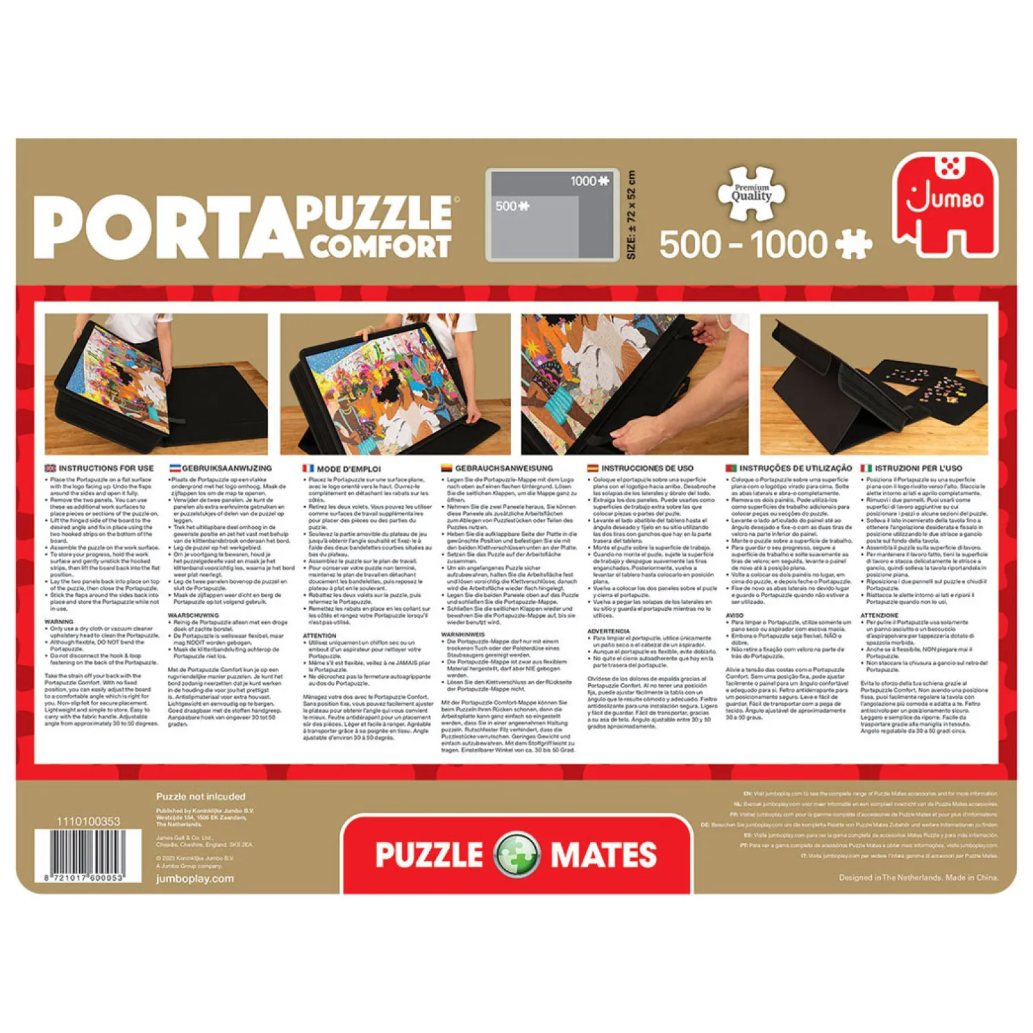 Jumbo Portapuzzle Comfort Puzzelmat, 500-1000 stukjes New