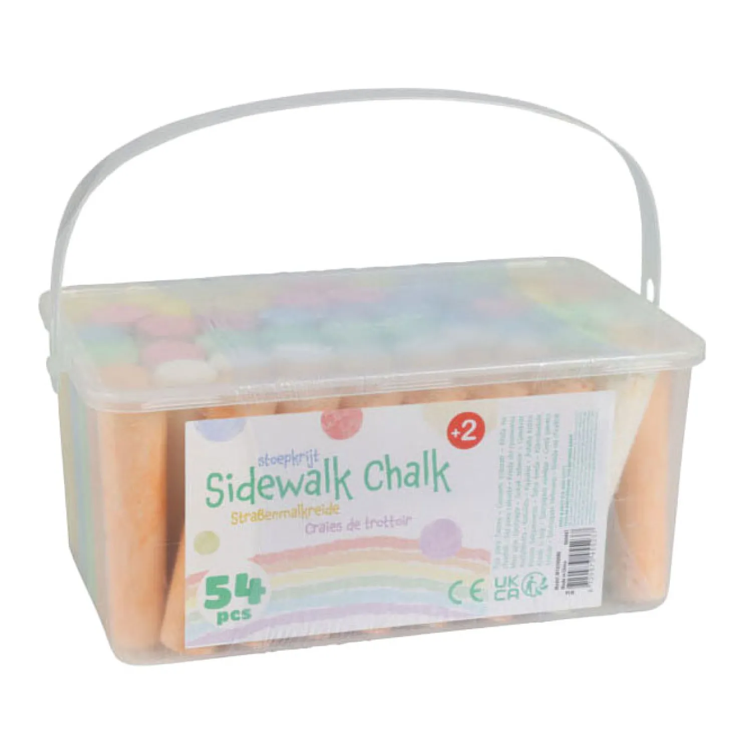 Jumboset Stoepkrijt in Emmer, 54st. Discount