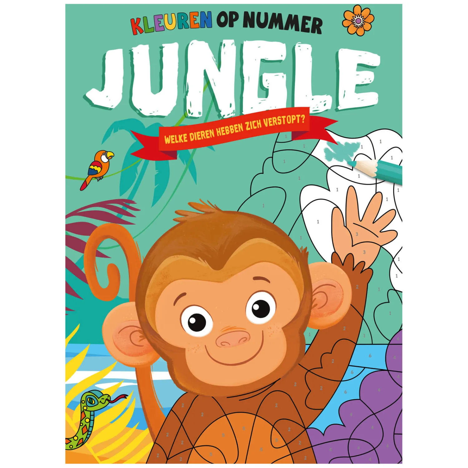 Jungle - Kleuren op Nummer>Rebo Publishers Best