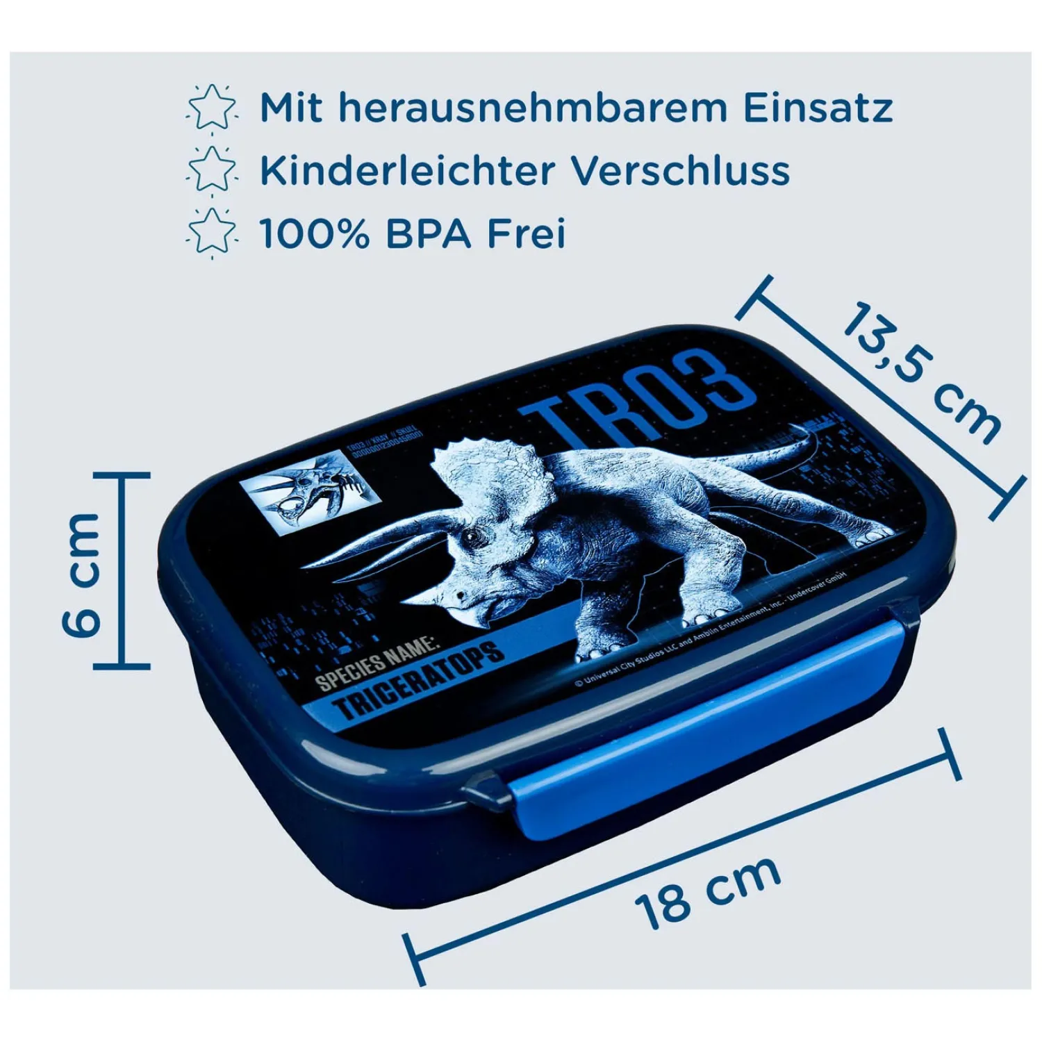 Jurassic World Broodtrommel-Undercover New