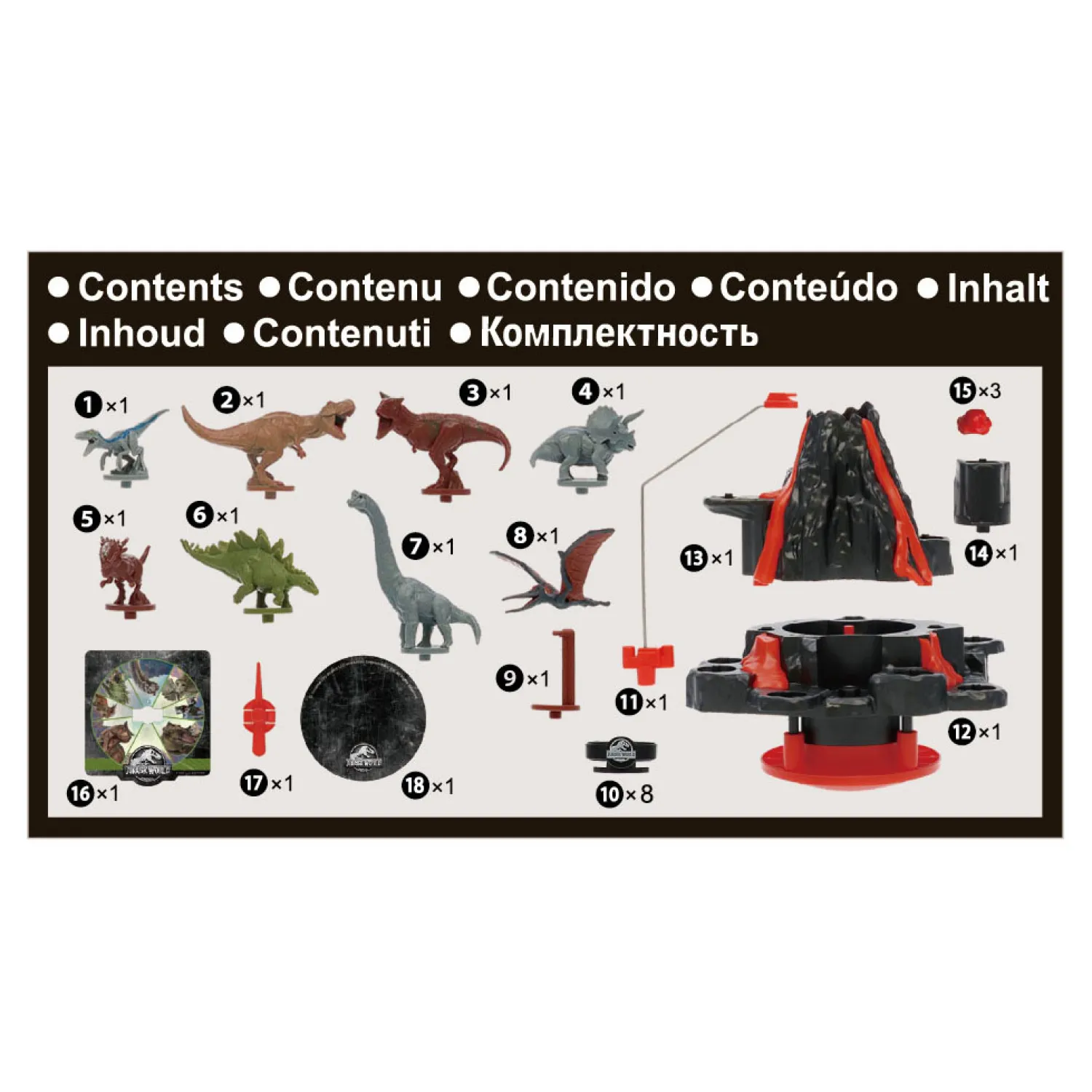 Jurassic World Shaky Volcano Kinderspel-Epoch