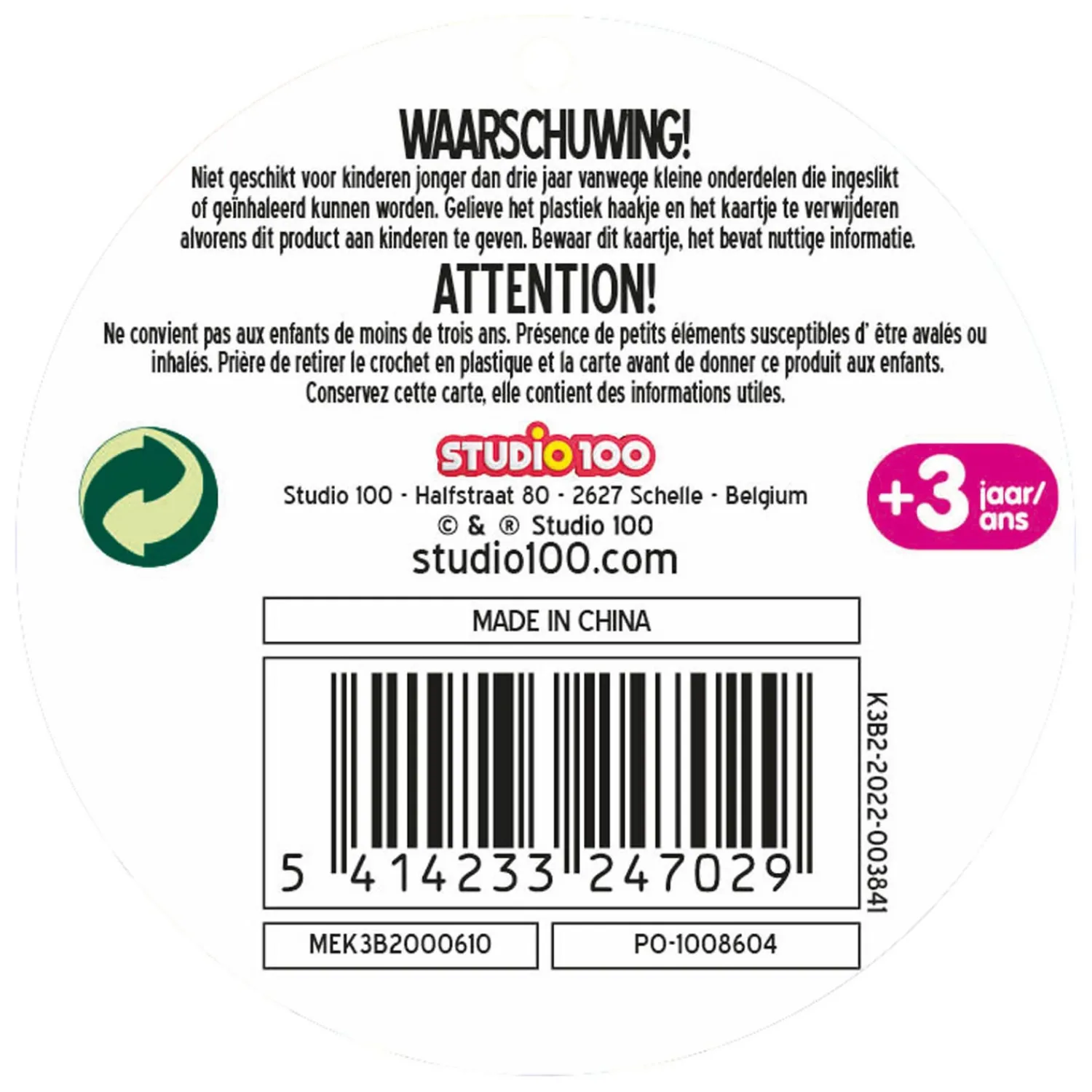 Studio 100 K3 : paraplu New