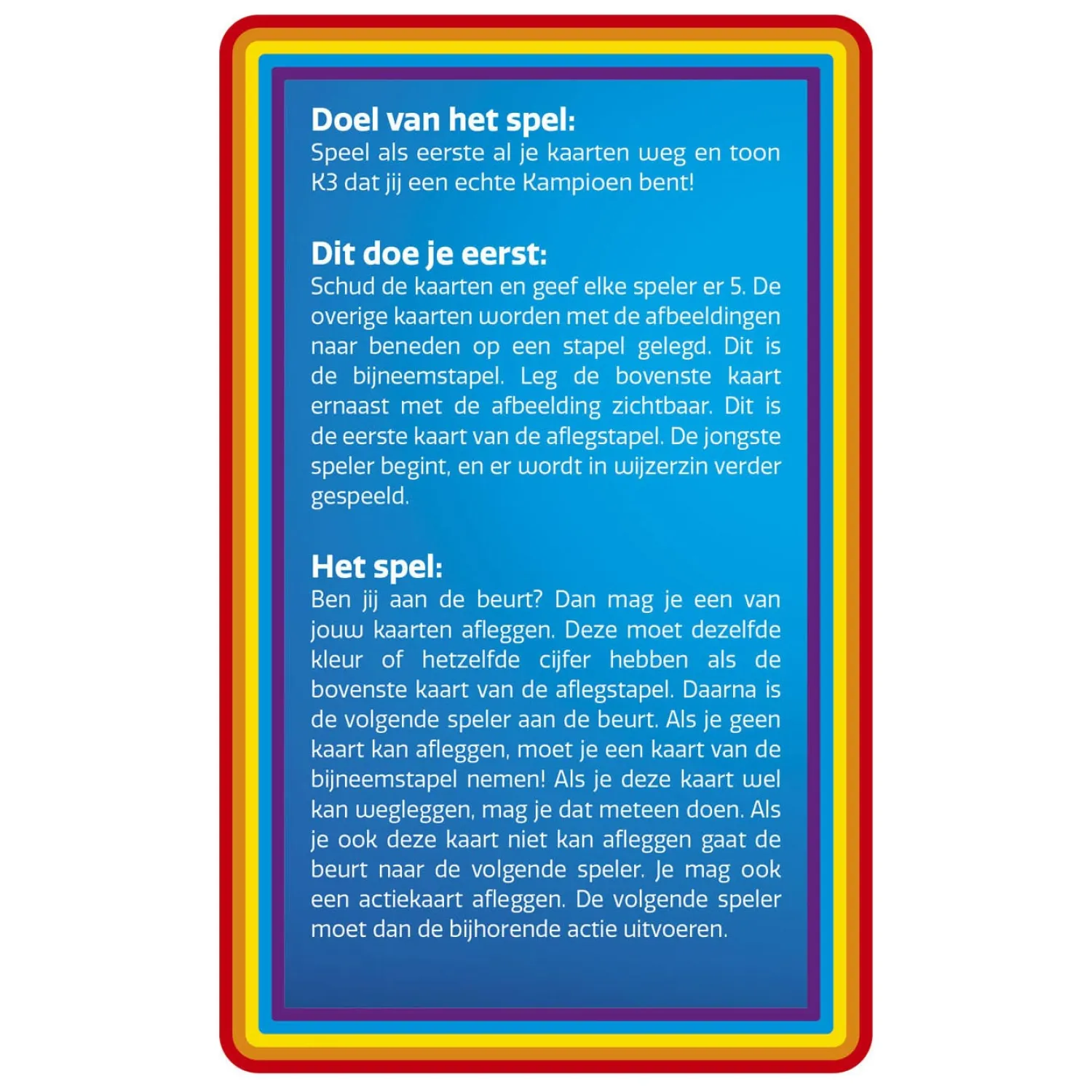 Studio 100 K3 Kaartspel Hot