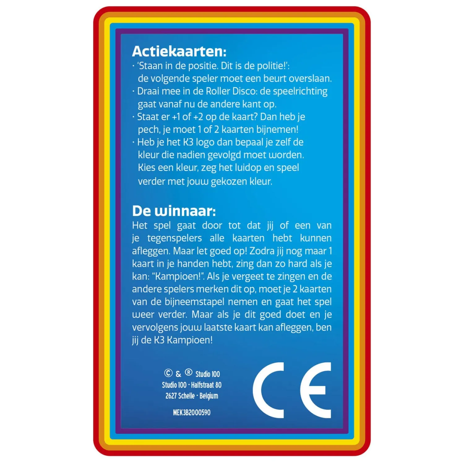 Studio 100 K3 Kaartspel Hot