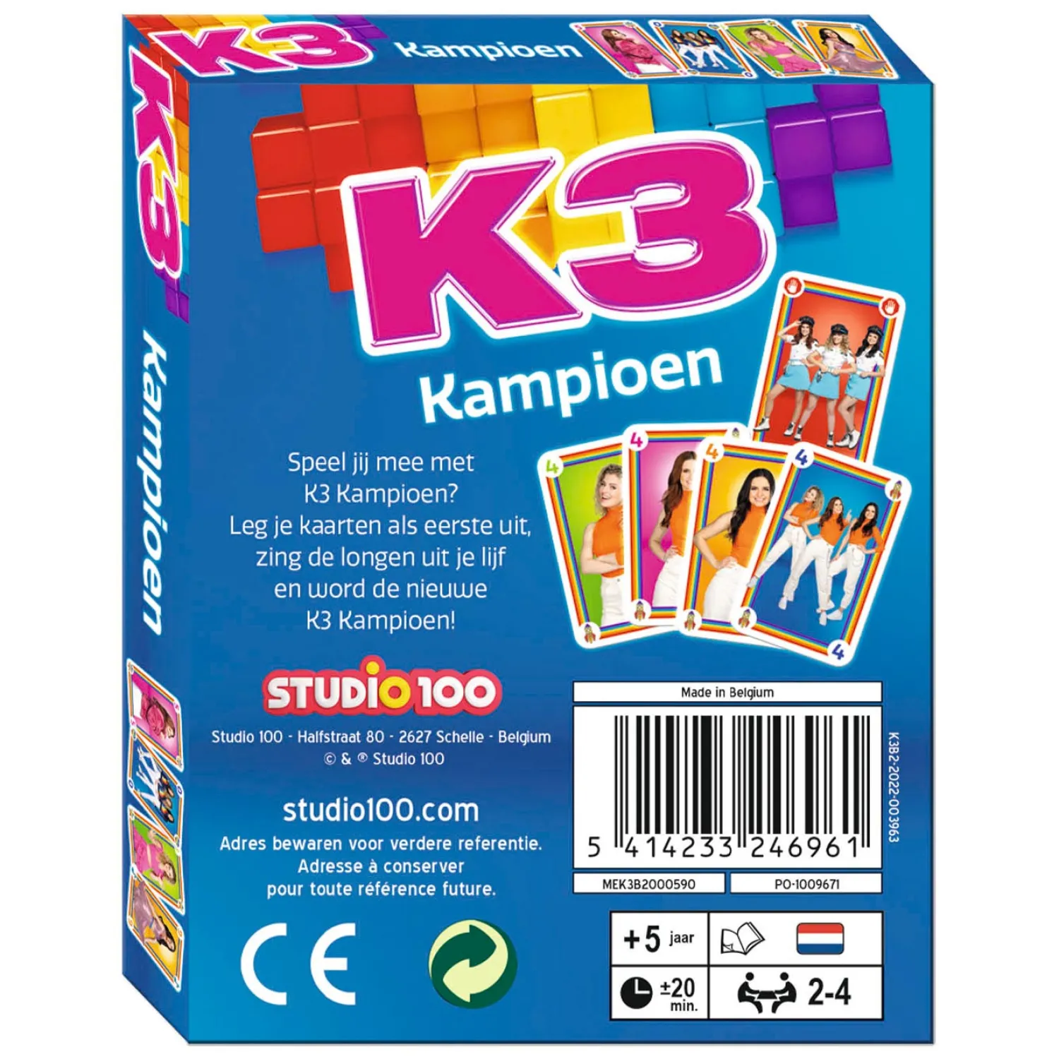 Studio 100 K3 Kaartspel Hot