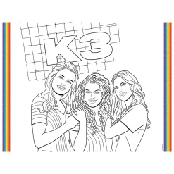 Folat BV K3 Placemats Kleurplaten, 6st. Best