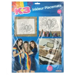 Folat BV K3 Placemats Kleurplaten, 6st. Best