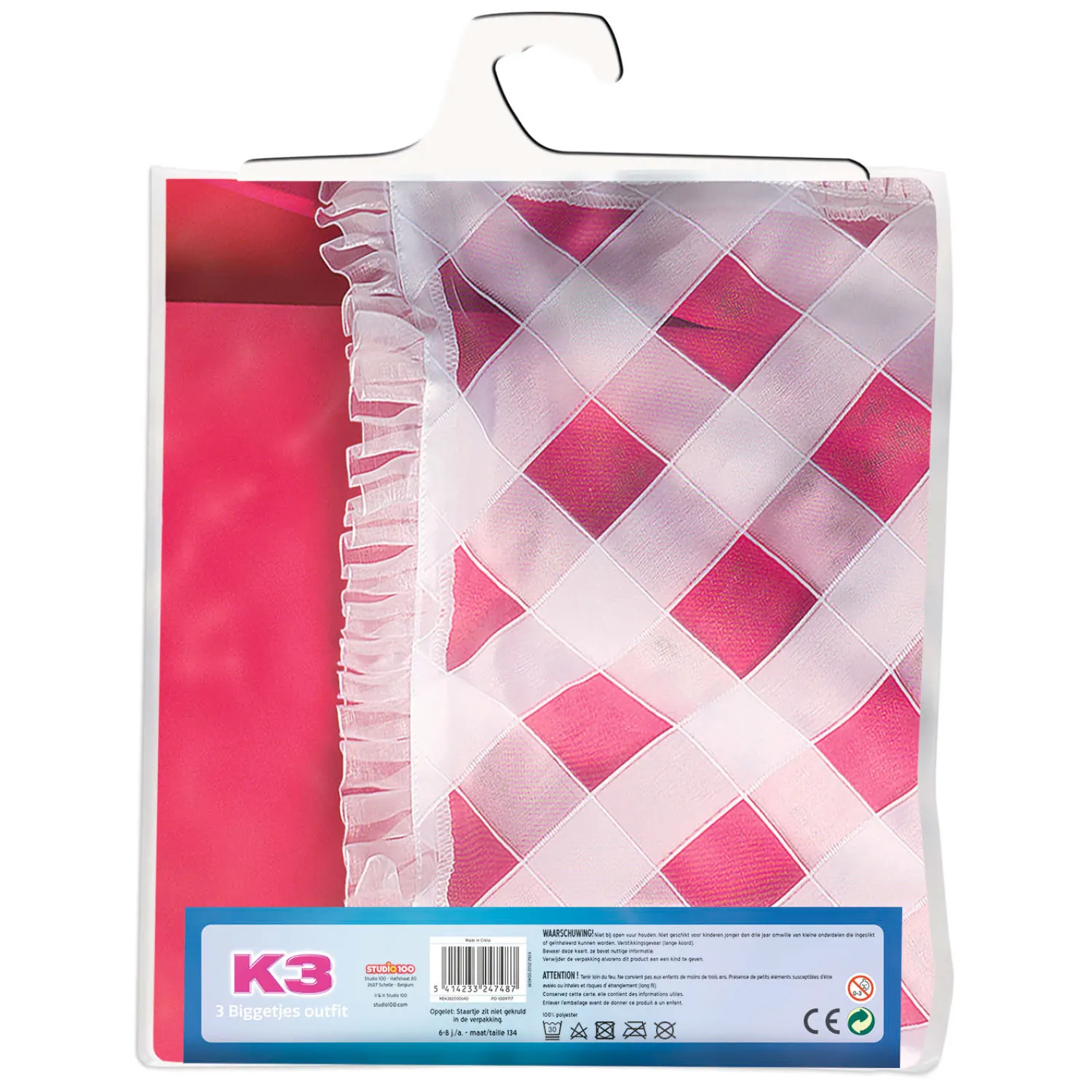 K3 Verkleedjurk - 3 Biggetjes, 6-8 jaar-Studio 100 Sale