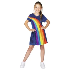 K3 Verkleedjurk - Regenboog Blauw, 6-8 jaar>Studio 100