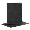 Kaarten en Enveloppen 10,5x15cm Glitter Zwart - 4st.-Creativ Company