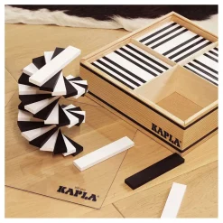 Kist 100 Plankjes - Zwart/Wit>Kapla Hot