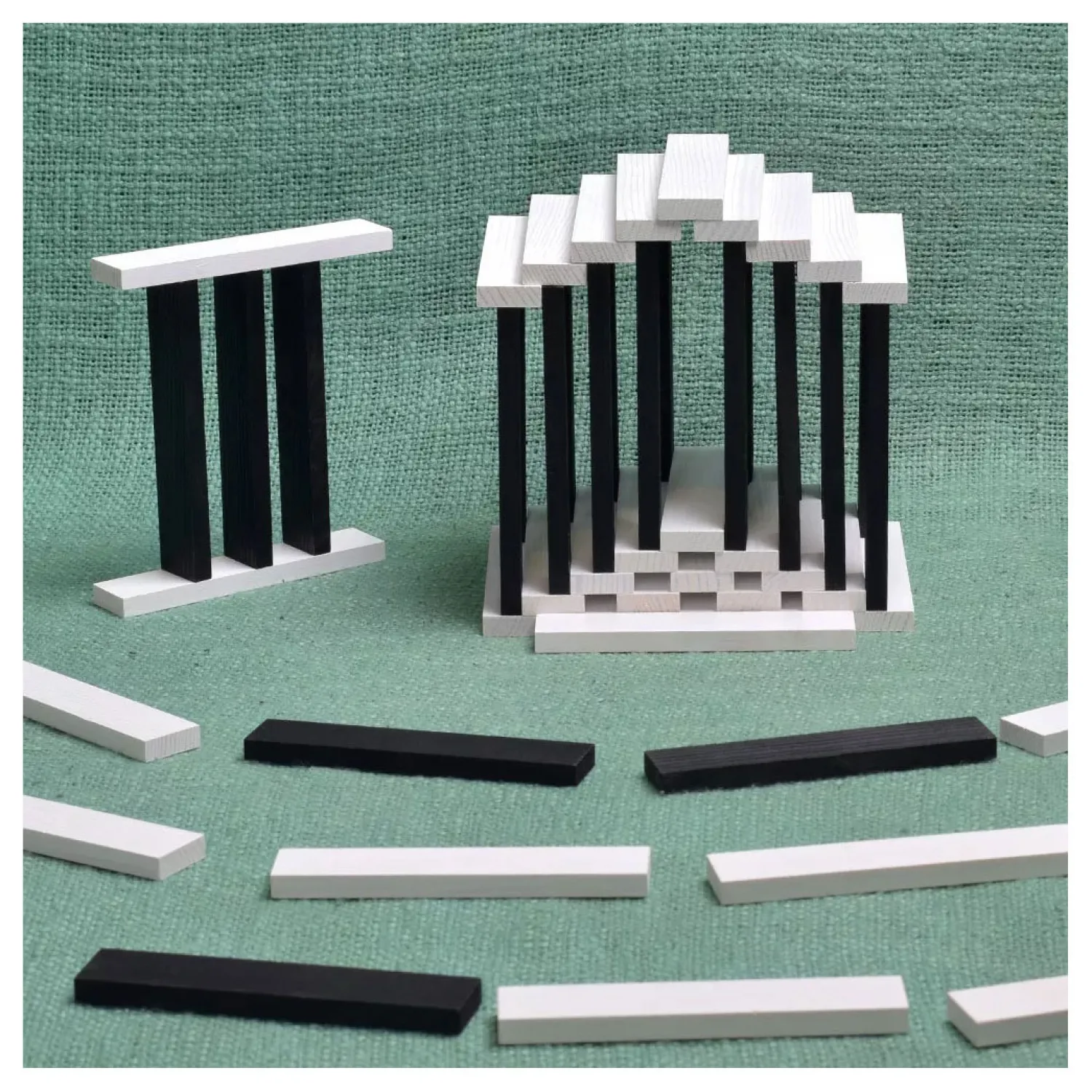 Kist 100 Plankjes - Zwart/Wit>Kapla Hot