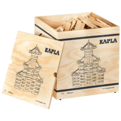 , Kist met Deksel 1000 Blanke Plankjes-Kapla