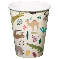 Kartonnen Bekers Wilde Dieren 6st.>Folat BV Sale