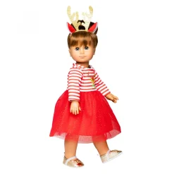 Kerstjurk met Haarband Rendier, maat 28-35 cm-Heless Best