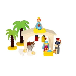 Kerststal Hout- Hot