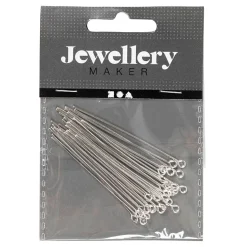 Kettelstiften Verzilverd 50 mm, 30st.>Creativ Company New