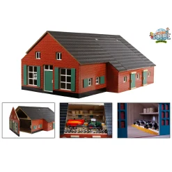 Boerderij Woonhuis met Stal, 1:32-Kids Globe Clearance