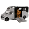 Kids Globe Die-cast Paardentruck met Licht en Geluid Grijs Hot