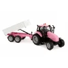 Kids Globe Die-cast Tactor met Aanhanger - Roze Sale