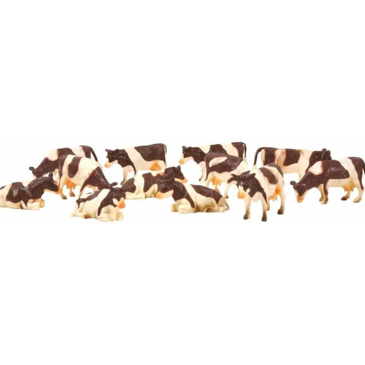 Kids Globe Koeien Rood/Bont, 12st. 1:32 New