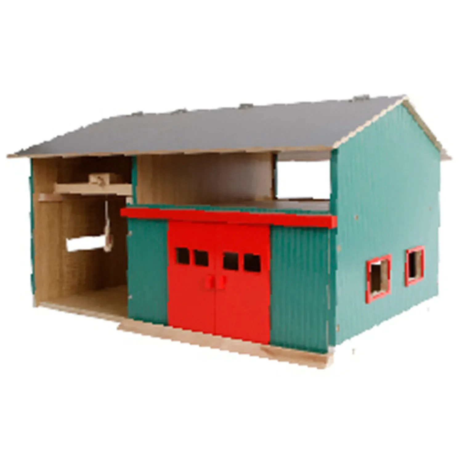 Landbouwloods met Berging 1:32-Kids Globe New