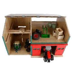 Landbouwloods met Berging 1:32-Kids Globe New