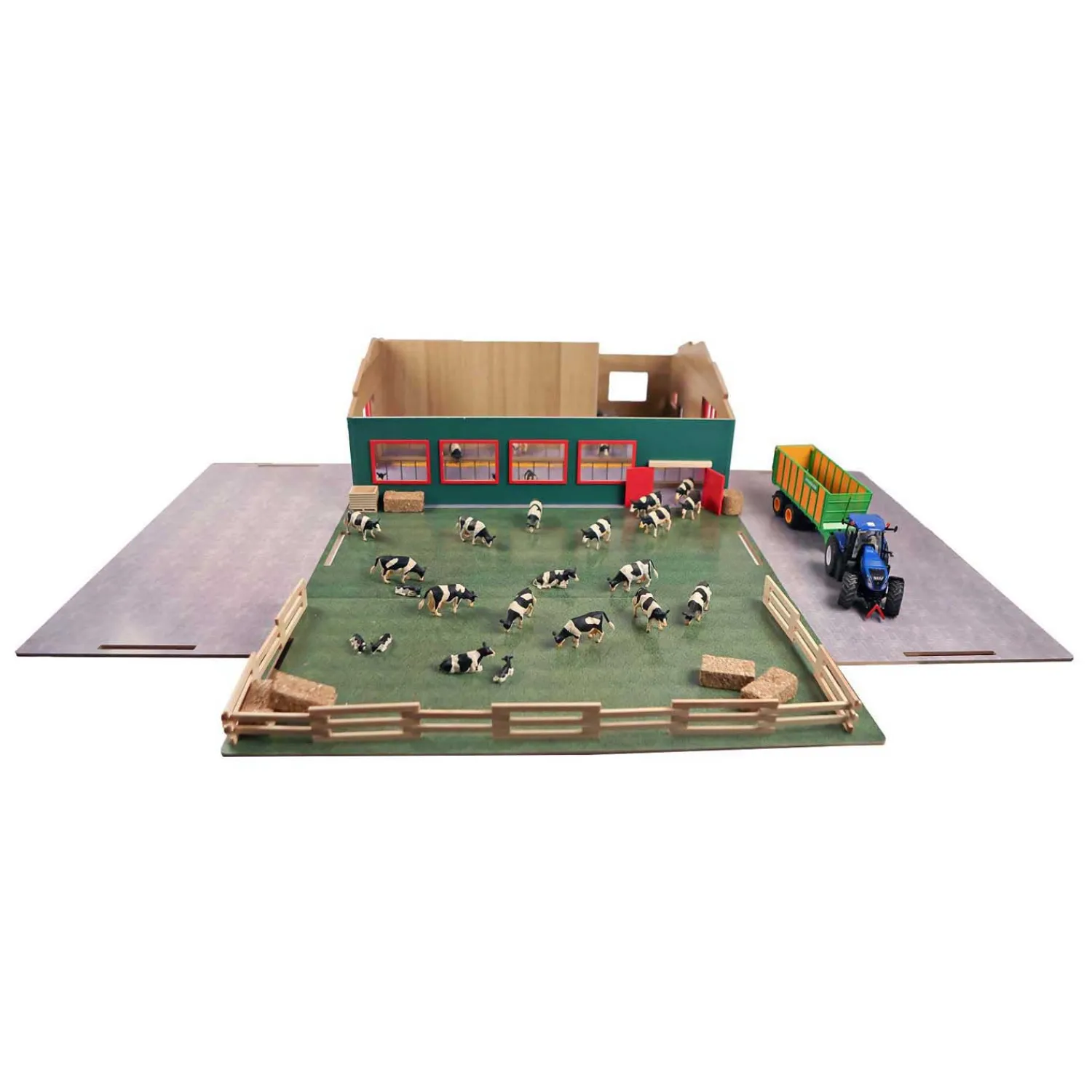 Kids Globe Loopstal met Berging en Weiland 1:32 Sale