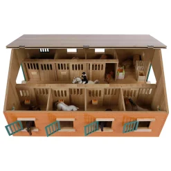 Paardenstal met 7 boxen, 1:24>Kids Globe Outlet