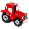 Kids Globe Spaarpot Aardewerk Tractor  Rood- Online