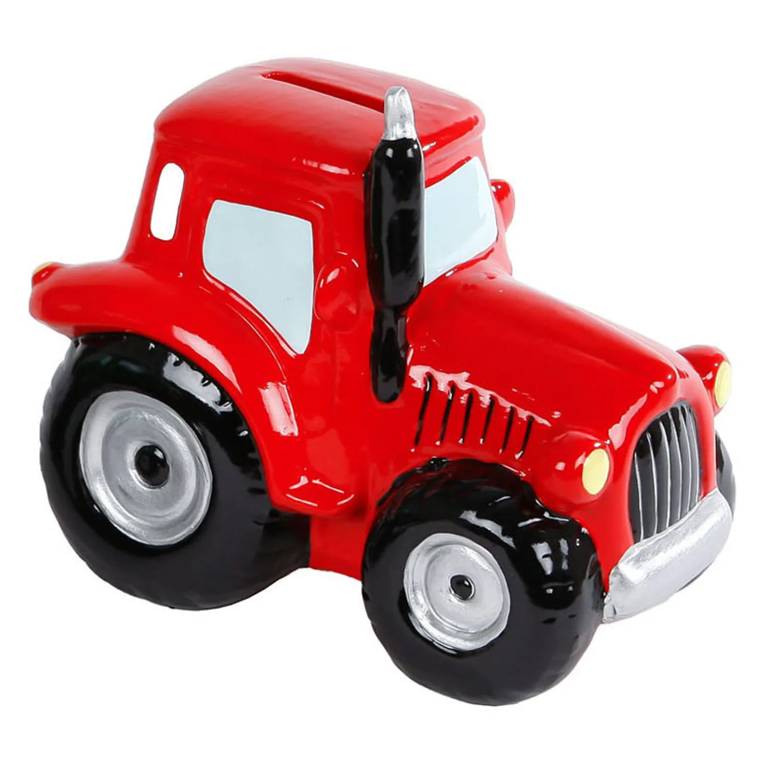 Kids Globe Spaarpot Aardewerk Tractor Rood- Online