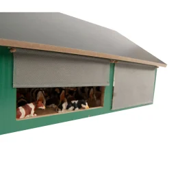 Kids Globe Stal met Windbreekgaas 1:32