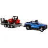 Kids Globe Terreinwagen met Aanhanger en Shovel, 30cm Best