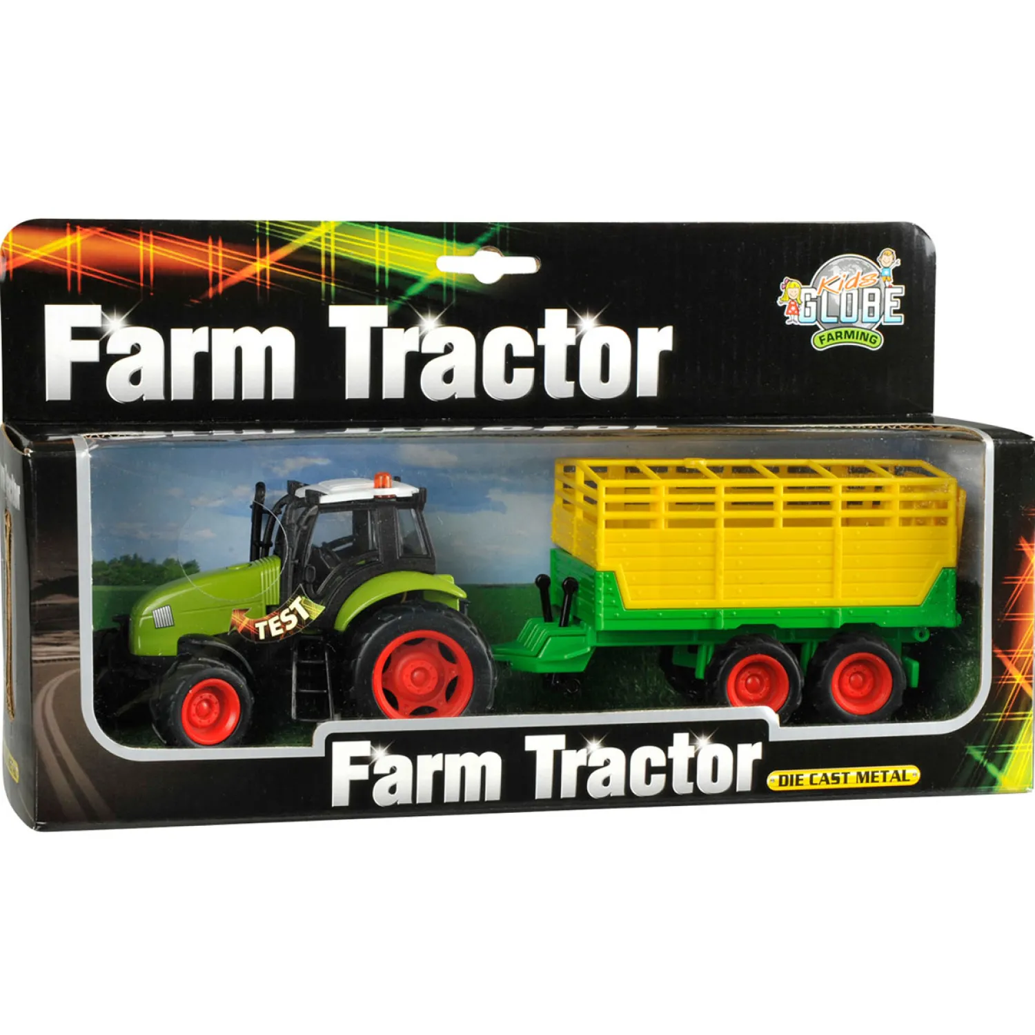 Tractor met Aanhanger Licht & Geluid 1:32>Kids Globe Online