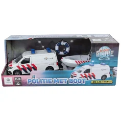 Kids Globe VW Transporter Politie met Boot Die-Cast> Hot