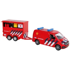VW Transporter Brandweer met Aanhangwagen>Kids Globe Sale