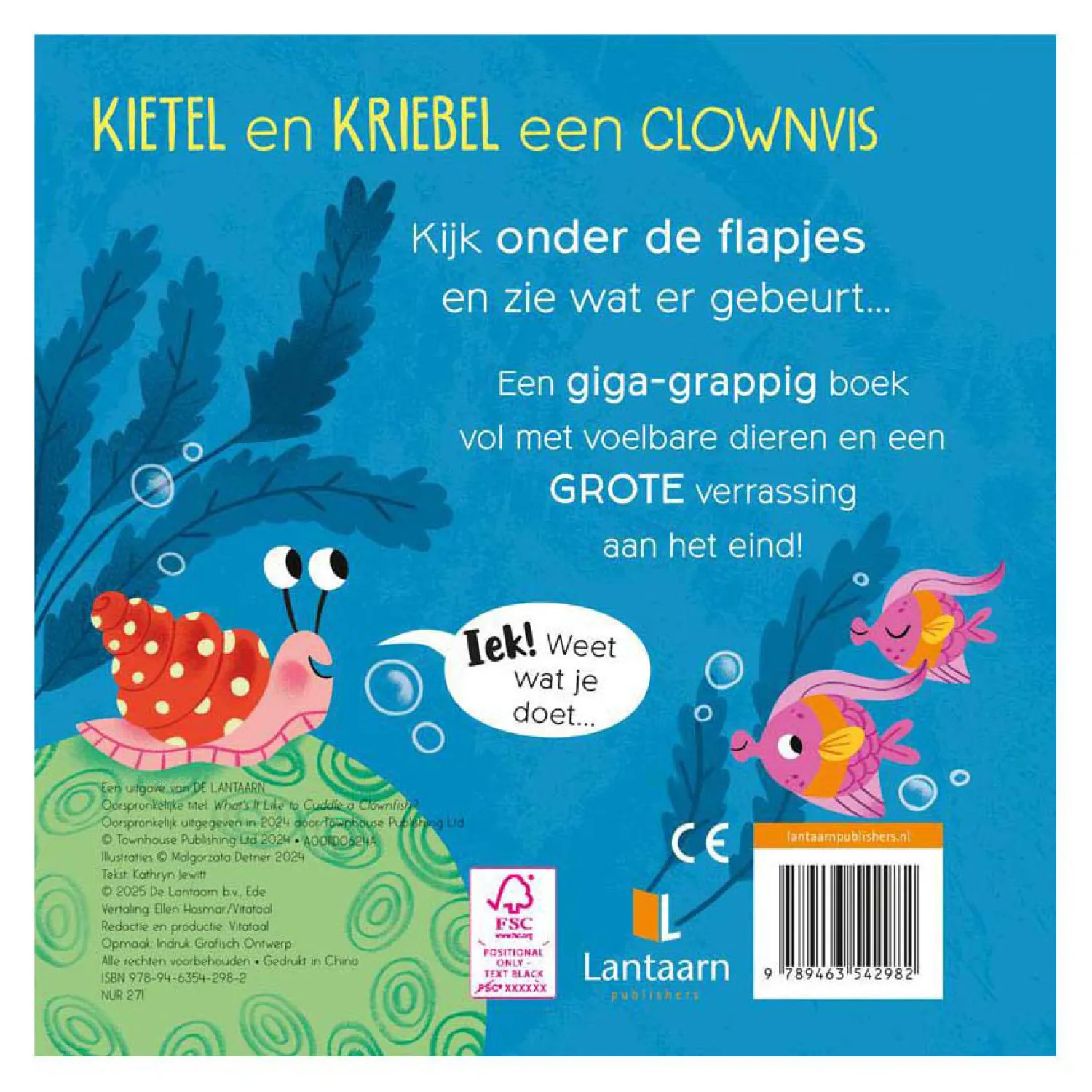 Lantaarn Publishers Kietel en Kriebel een Clownvis Flapjesboek Sale