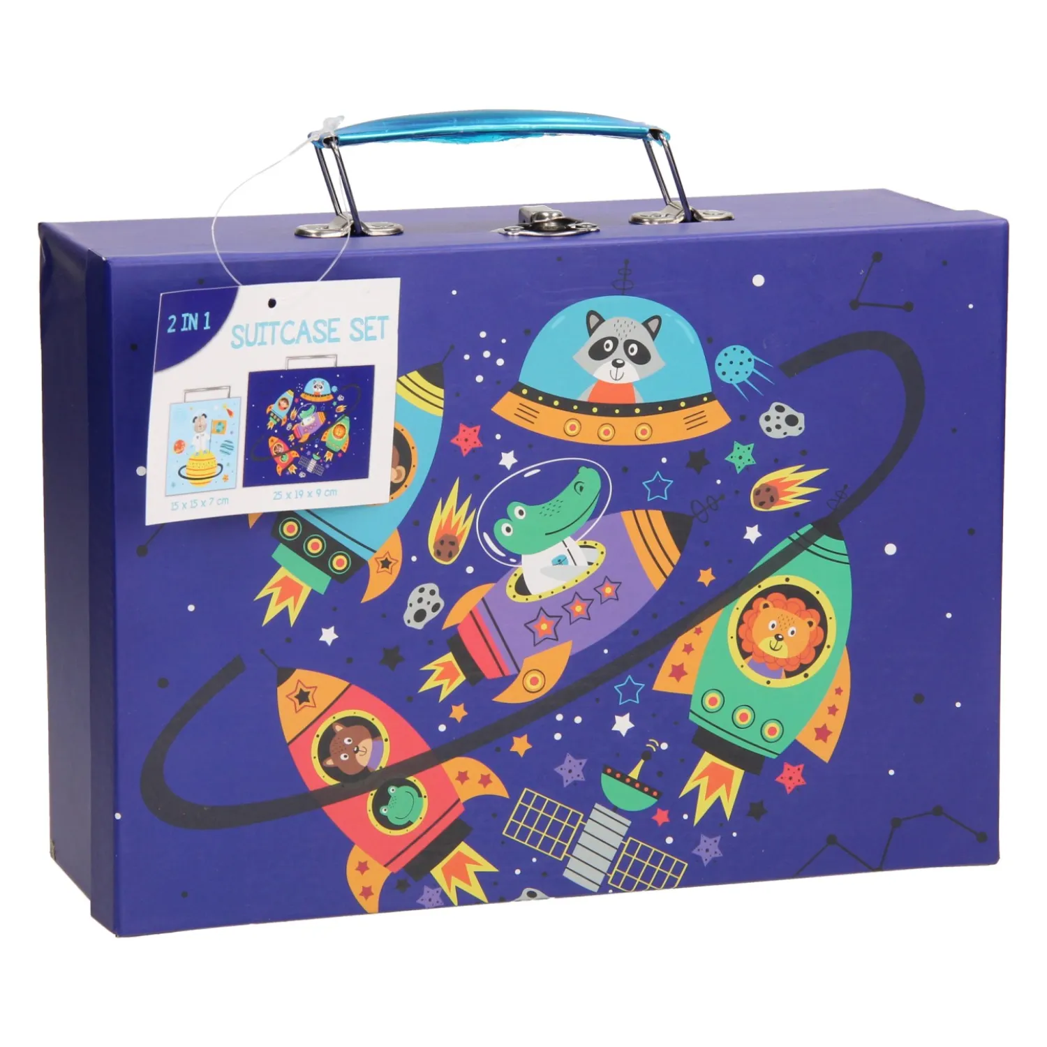 Wins Holland Kinder Kofferset 2in1 - Ruimte, 2dlg. Clearance