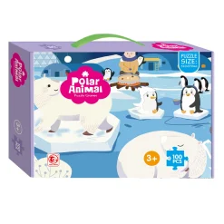 Kinder Legpuzzel Zuidpool, 100st.> Hot