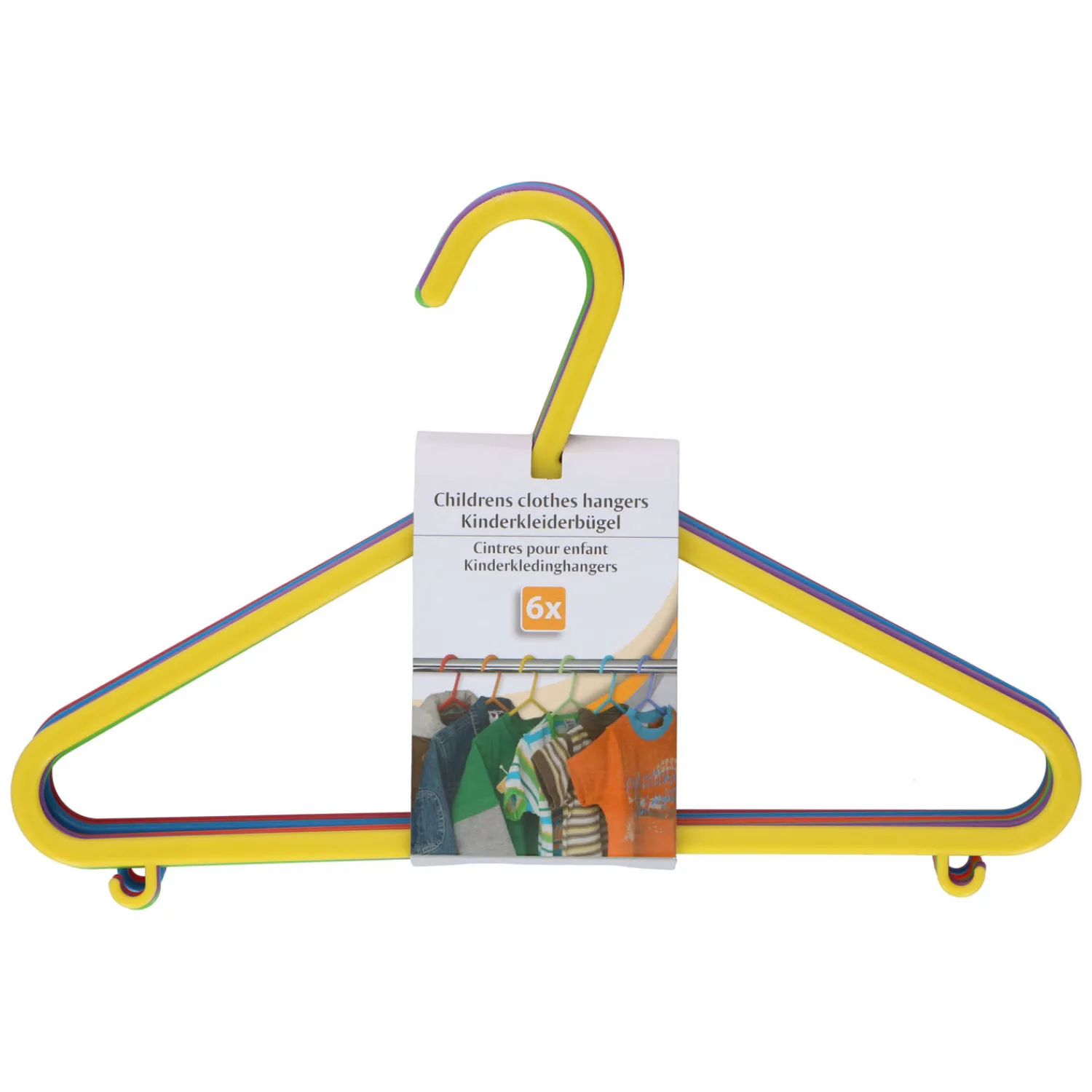 Kinderkledinghanger, 6dlg.- New