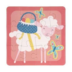 Kinderpuzzel Pasen, 4in1-Wins Holland Discount