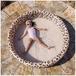 Swim Essentials Kinderzwembad Beige Panterprint, 150cm Clearance