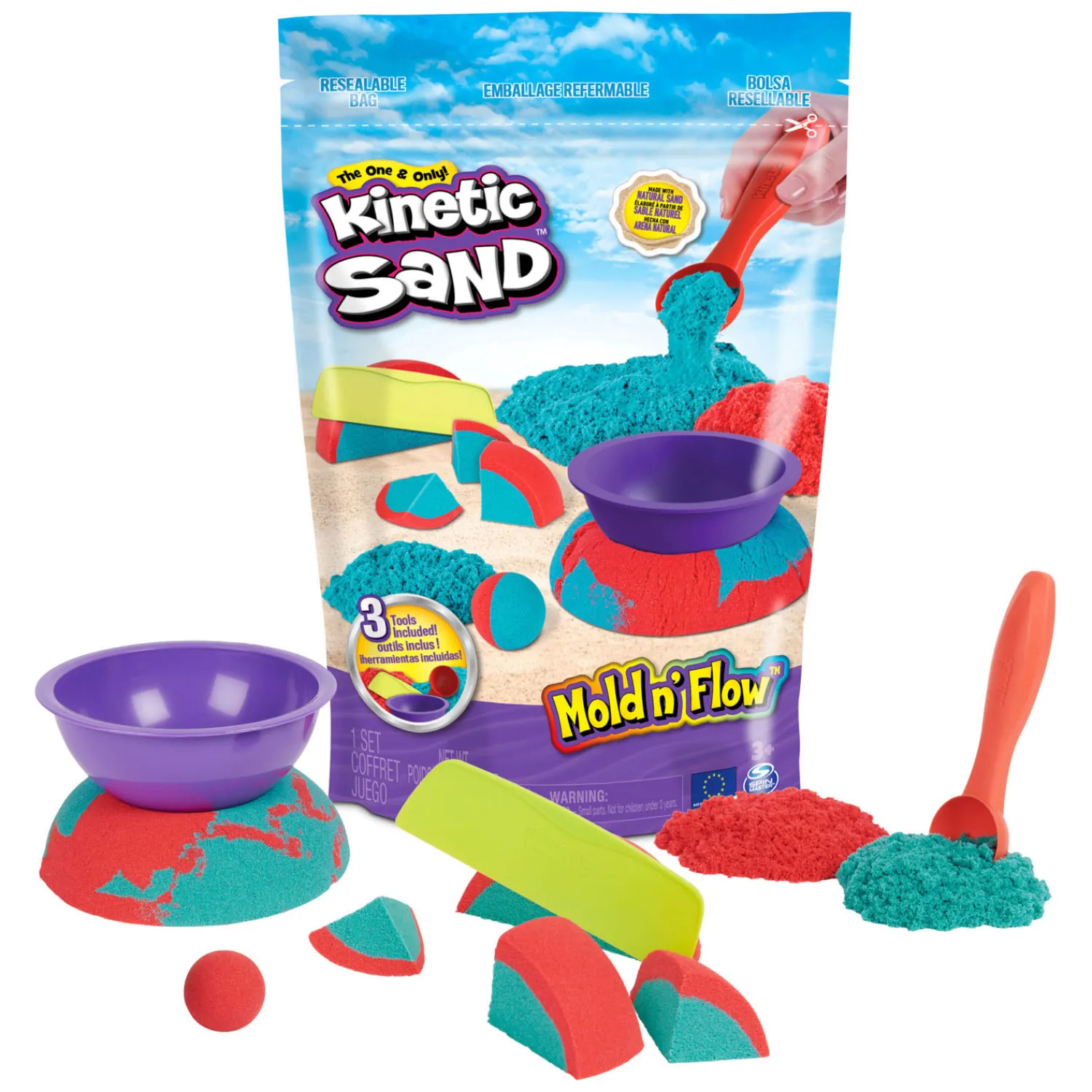 Kinetic Sand - Mold 'n Flow-Spin Master Best