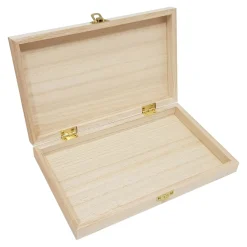 Playwood Kist Rechthoek met Deksel Paulownia Hout Outlet