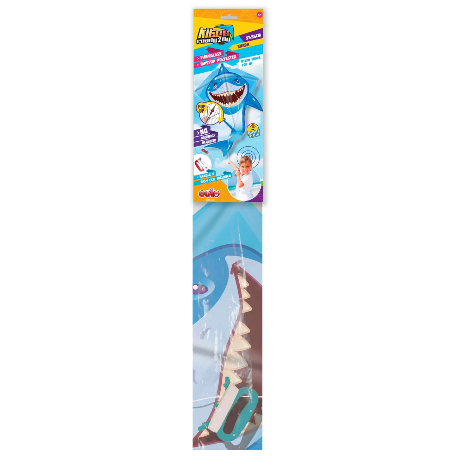 Kites Ready 2 Fly - Pop-up Nylon Vlieger Haai Online