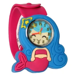 Klaparmband met Horloge - Zeemeermin Online
