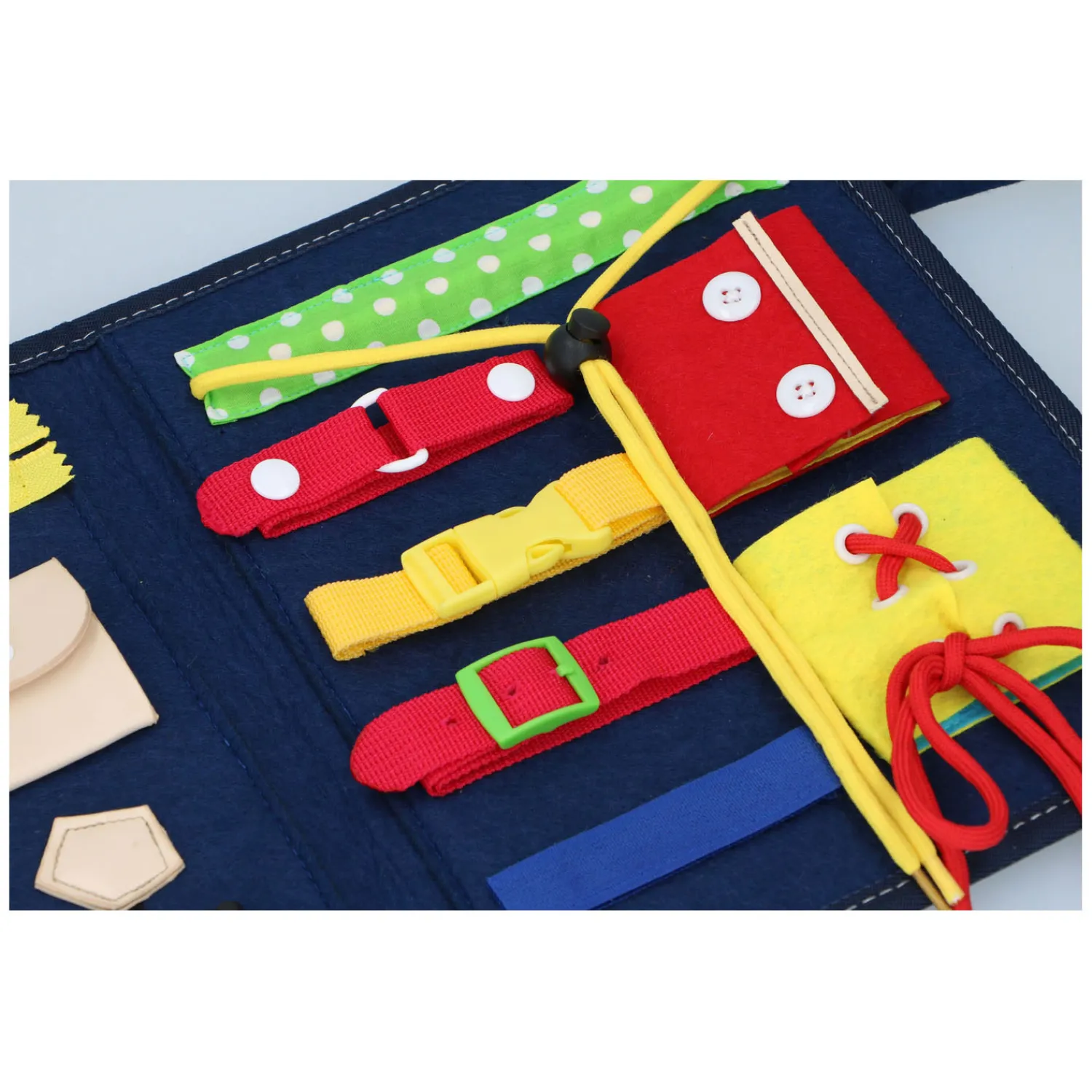 Kleding Leren Knopen Set New